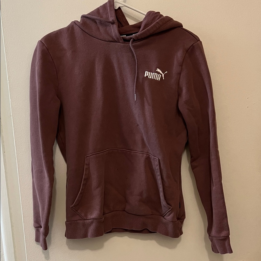 Purple puma hooded sweatshirt hoodie small